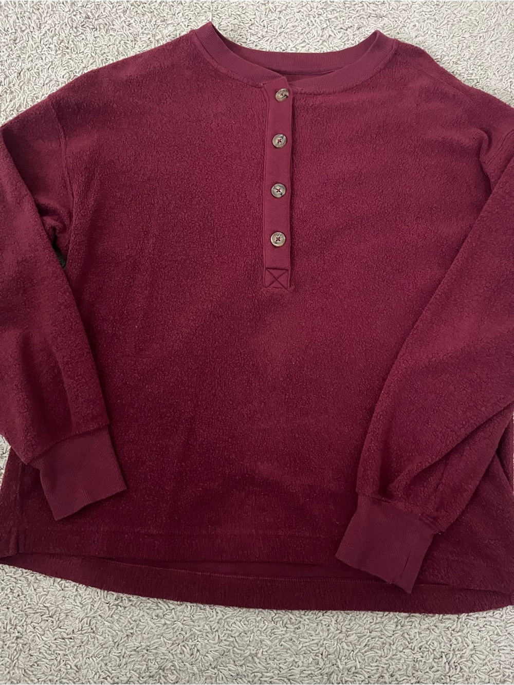 Aerie Sherpa Henley sweatshirt